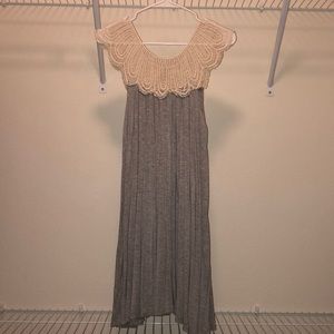 Grey and Cream Dress